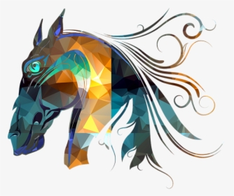 Abstract Horse Art, HD Png Download, Free Download