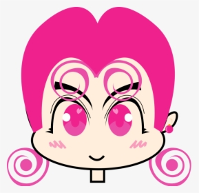 Anime, Girl, Pink, Character, Funny, Lady, Pinky, Woman - Animasi Lucu Warna Pink, HD Png Download, Free Download