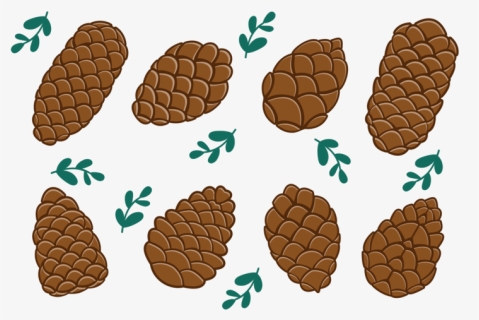 Pine Cones Icons Vector - Pine Nuts Vector Png, Transparent Png, Free Download