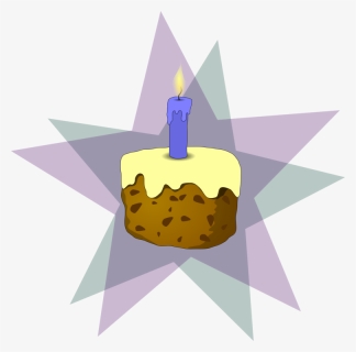 Birthday Cake, Cake, Candle, Food, Star, Dessert - Cake Clipart Small, HD Png Download, Free Download
