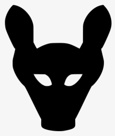 Cow Pet Mask - Rat Head Silhouette Png, Transparent Png, Free Download
