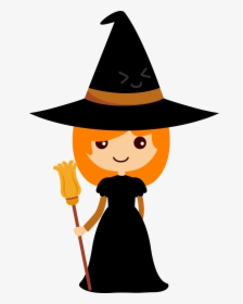 Garland Clipart Halloween - Witch Halloween Clip Art, HD Png Download, Free Download