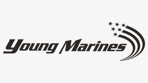 Logo Primary Black Png, Young Marines With Swoosh In - Young Marines, Transparent Png, Free Download