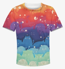 3d Cute Rainbow Cats Kid Full Print Hoodie T Shirt - Kryty Na Mobil Xiaomi Redmi Note 5, HD Png Download, Free Download