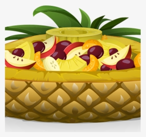 Salad Clipart Apple Clipart Hatenylo - Dessin Ananas Et Salade De Fruits, HD Png Download, Free Download