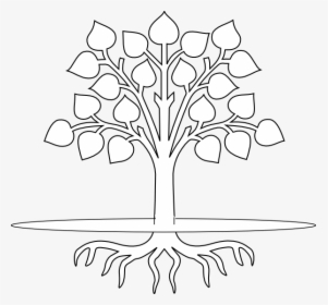 Tree Clipart Roots Pin - Tree Roots Clipart Black And White, HD Png Download, Free Download