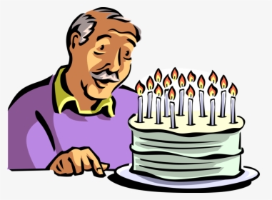 Transparent Birthday Cake Cartoon Png - Clip Art Blowing Out Candles, Png Download, Free Download