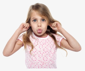 Child Girl Free Commercial Use Png Images - Girl Sticks Tongue Out, Transparent Png, Free Download