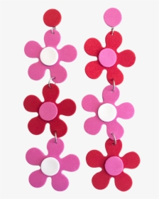 Cherry Bomb Daisy Drop Earrings - Circle, HD Png Download, Free Download