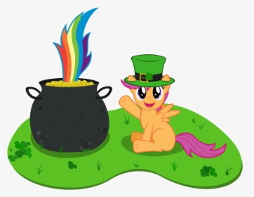 Transparent Cute Rainbow Png - Pot Of Gold At The End, Png Download, Free Download