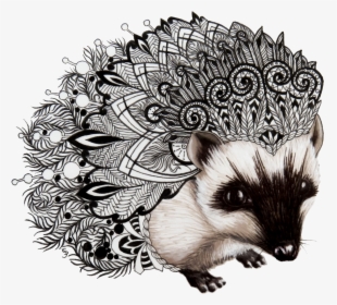 Zentangle Hedgehog , Png Download, Transparent Png, Free Download