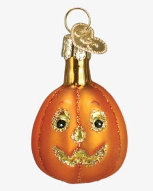 Mini Glass Jack O Lantern Ornament - Halloween Ornaments, HD Png Download, Free Download
