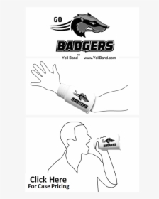 Badgers Gray Black Swoosh - Mighty Mouse, HD Png Download, Free Download