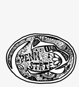 Penn State Zentangle Sticker The Vecchio Boutique Png - Illustration, Transparent Png, Free Download