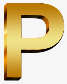 Property,brass,logo,clip Art,metal - Transparent Gold Letter P, HD Png Download, Free Download
