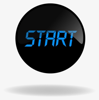 Start, Start Black Button, Button, Web, Internet, Black - Start Button, HD Png Download, Free Download