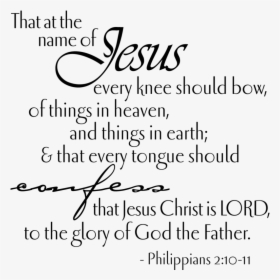 Philippians 2 10 11, HD Png Download, Free Download