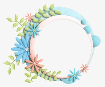 Floral Frames Png - Flower Background In Circle, Transparent Png, Free Download