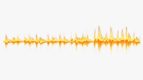 Digital Fire Sound Wave No Background Clip Arts - Yellow Sound Waves Png, Transparent Png, Free Download