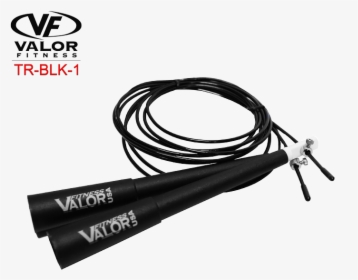 Tr Blk 1 Black Cable Speed Rope - Valor Fitness, HD Png Download, Free Download