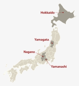 Japan Wine Region Map, HD Png Download, Free Download