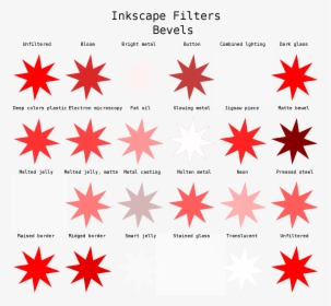 Inkscape Filters Bevels - Star Filters Png, Transparent Png, Free Download