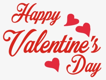 Happy Valentines Day Decorative Texts Clipart Transparent - Happy Valentine Day Png, Png Download, Free Download