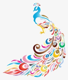 Chromatic Peacock 2 No Background Clip Arts - Sri Lanka Traditional Art, HD Png Download, Free Download