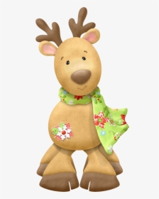 Transparent Reindeer Clip Art - Cute Christmas Reindeer Clipart Png, Png Download, Free Download