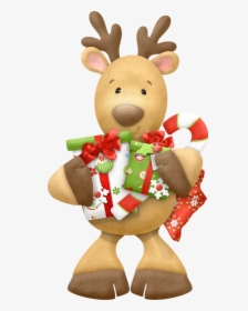 Funny Christmas Reindeer Clipart Clipartxtras - Christmas Reindeer Clip Art, HD Png Download, Free Download