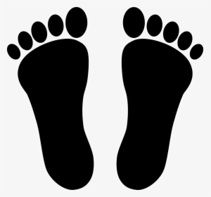 Two Footprints Black Clip Arts - Foot Pressure Point Orgasm, HD Png Download, Free Download