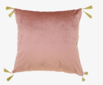 Tassel Velvet Pillow-rose Moroccan Boho Karama Company - Throw Pillow, HD Png Download, Free Download