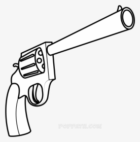 Transparent Guy Holding Gun Png - Gun Drawing Png, Png Download, Free Download