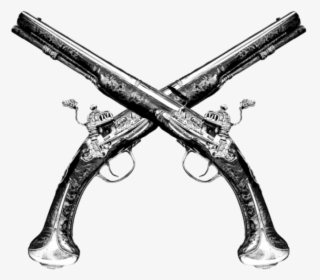 Transparent Pistol Drawing Png - Vintage Guns Png, Png Download, Free Download