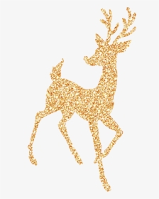 Glitter Reindeer Clipart, HD Png Download, Free Download