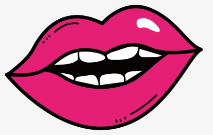 Drawing Lips - Imagen De Labios Para Dibujar Fácil, HD Png Download, Free Download