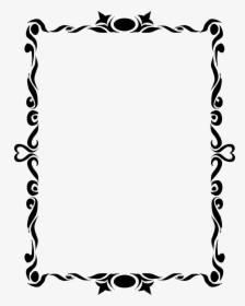 Frame Black And White - Simple Photoshop Frame Png, Transparent Png, Free Download