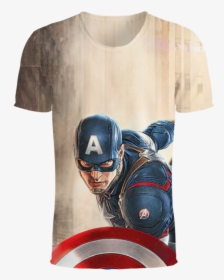 Captain America The Avenger Movie 3d T-shirt - Ipod Cover Captain America, HD Png Download, Free Download