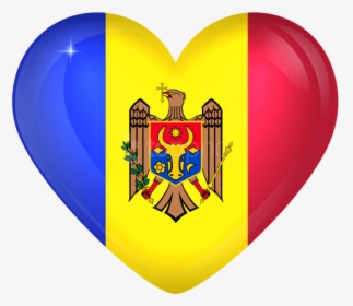 Free Png Download Moldova Large Heart Flag Clipart - Moldova Flag Heart Png, Transparent Png, Free Download