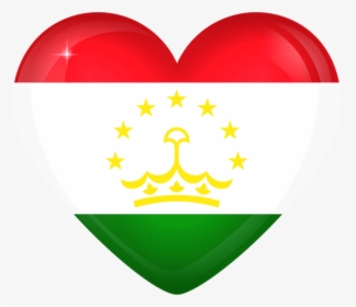 Free Png Download Tajikistan Large Heart Flag Clipart - Somon Air, Transparent Png, Free Download