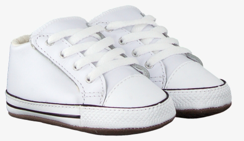 White Converse Baby Shoes Chuck Taylor All Star Cribste - Sneakers, HD Png Download, Free Download