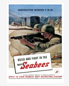 Ww2 Seabee Poster, HD Png Download, Free Download