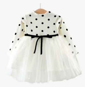 White Girls Polka Dot Party Tutu Dress - Dress, HD Png Download, Free Download
