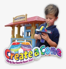 Create A Cone Self Service Snow Cone Stand - Child, HD Png Download, Free Download