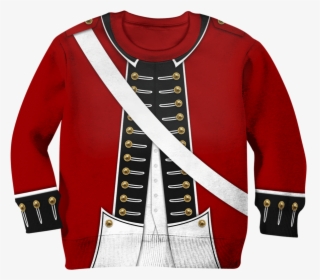 Revolutionary War Uniform Kid Custom Hoodies T-shirt - Revolutionary War Coat, HD Png Download, Free Download