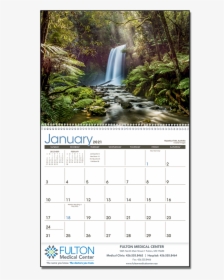 Picture Of Waterfalls Wall Calendar - Waterfall, HD Png Download, Free Download