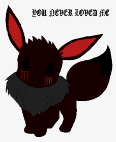 My Evee The One You Never Loved - Silhouette Eevee Outline, HD Png Download, Free Download