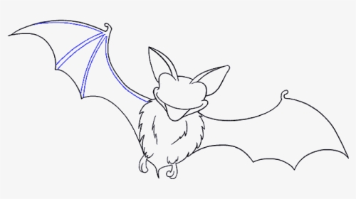 How To Draw A Bat In A Few Easy Steps Easy Drawing - Draw Bat Wings Easy, HD Png Download, Free Download