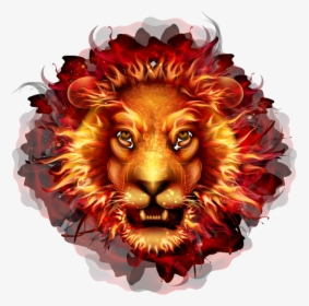 #mq #lion #lions #head #fire #flames #fireflames #lionhead - Lion Head With Fire, HD Png Download, Free Download