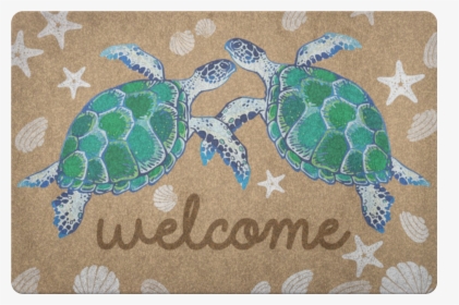 Turtle Doormat"  Class="lazyload Lazyload Mirage Featured - Green Sea Turtle, HD Png Download, Free Download
